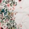 1 Yard Cotton Voile White and Green Floral Border Frolicking Florescence Print Serengeti Collection